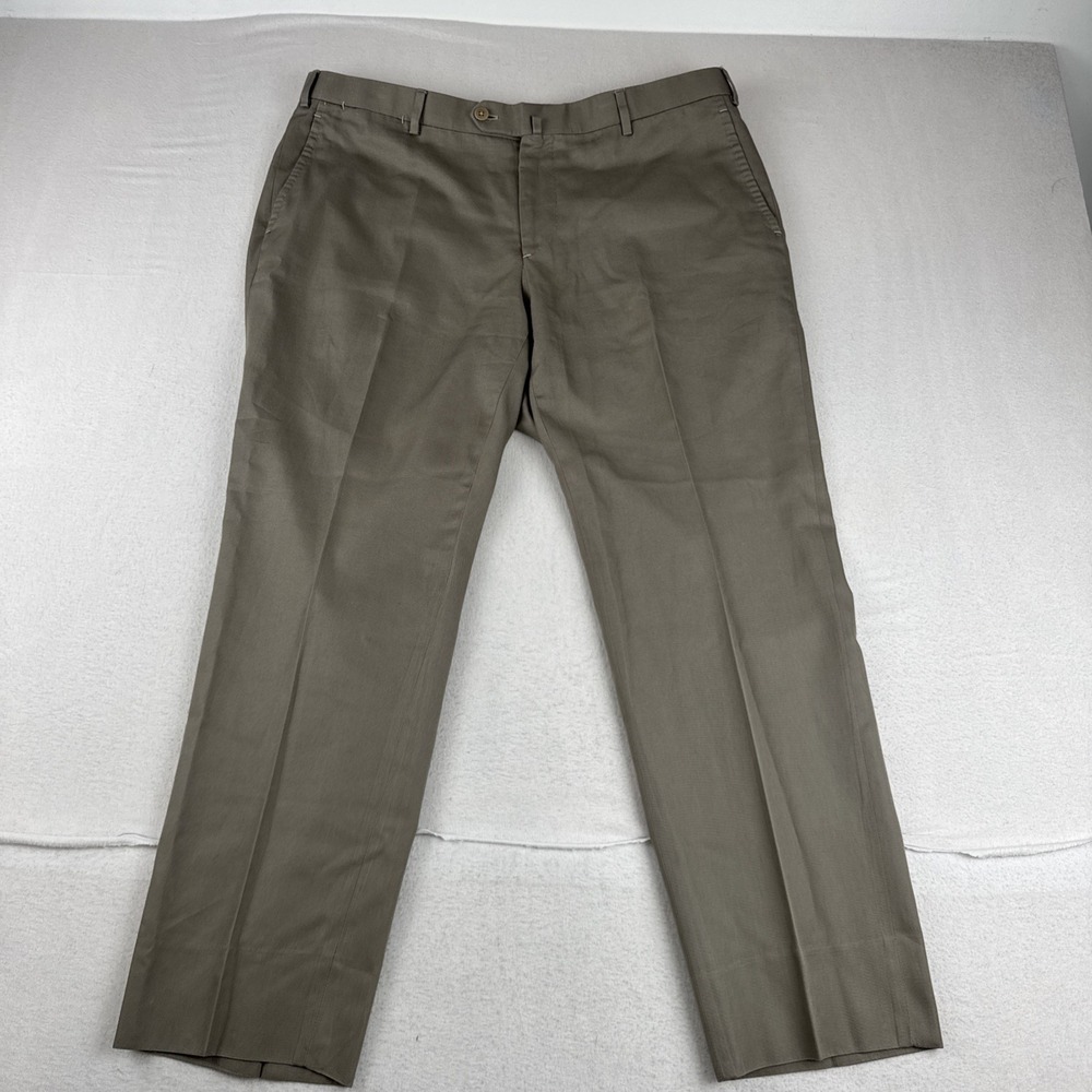 Isaia Napoli Mens Chino Pants fits 36*28 Pleated Quiet Luxury Made in Italy